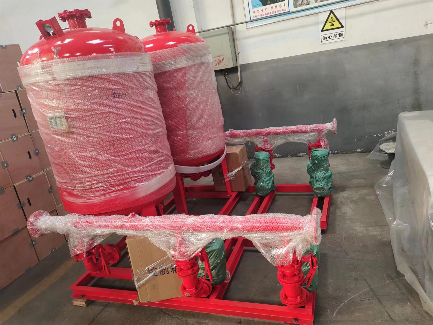 客戶定制的消防泵組已經(jīng)完工，于2月17日啟程交付客戶